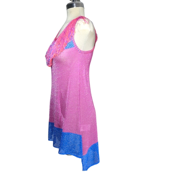 SPACE Style Concept Purple and Blue Sparkle Top Size S - Picture 7 of 17